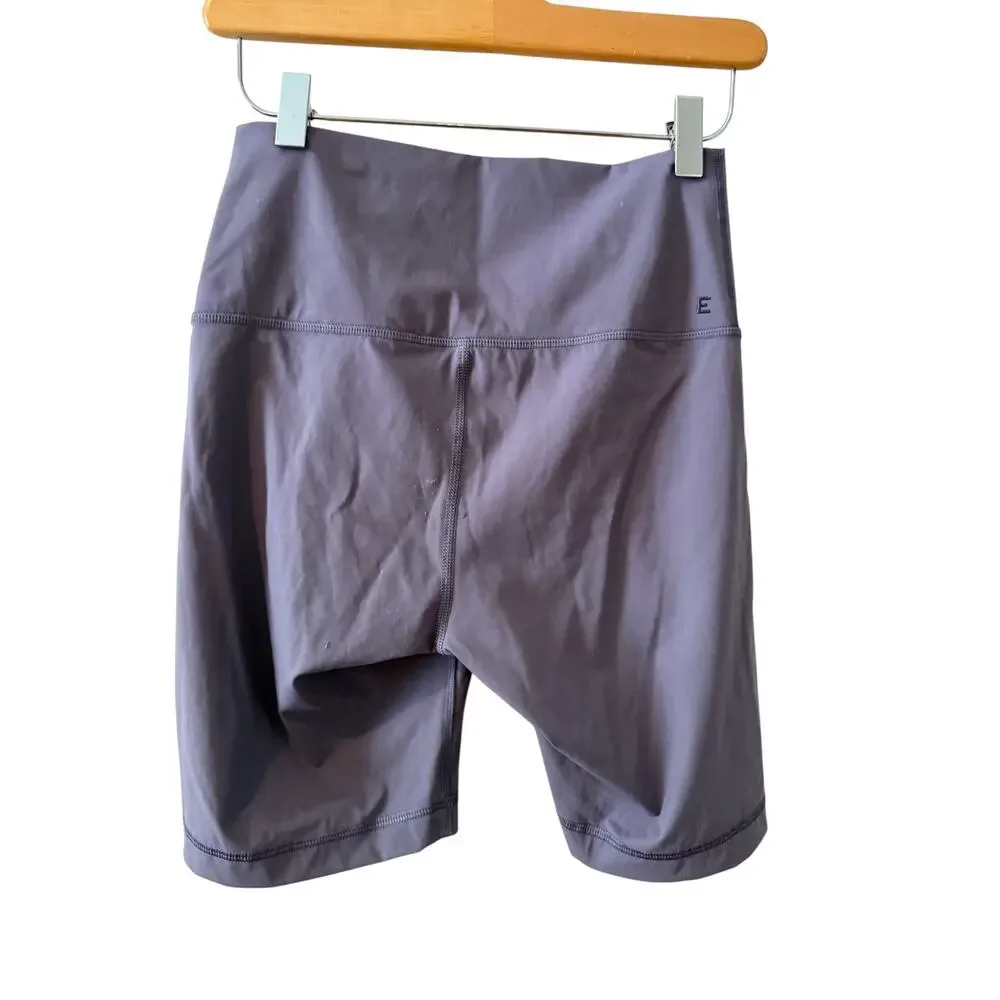 Everlane Perform High Waisted Bike Shorts Lavender S